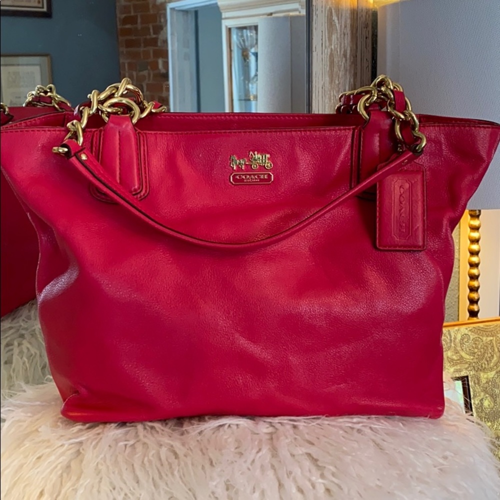 Stunning hot pink Coach handbag!